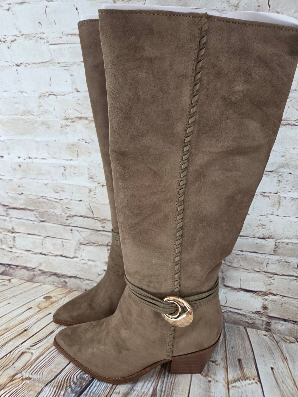 A New Day Brown Rio Boots 8 1/3 Memory Foam NEW